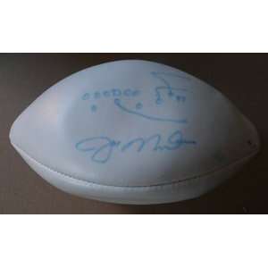 Joe Montana Autographed Football   White Panel  Sports 