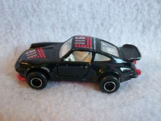   Porsche Turbo 1/57 scale No 209 Black with Red & White 911 Decals