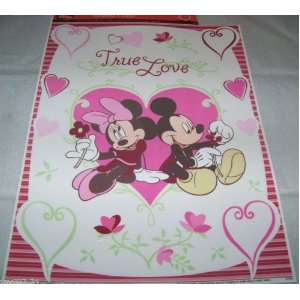  Disney Minnie & Mickey Mouse True Love & Hearts Valentine 