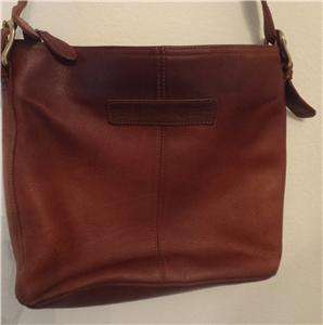 FOSSIL Rich Brown Leather Satchel Shoulder Bag Handbag Tote Purse 