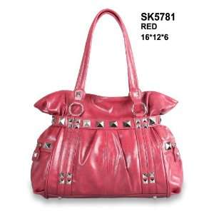  Red New Women Handbag and Purse Fashion Design Hobo Tote 
