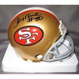  Jerry Rice Signed Mini Helmet   Throwback   Autographed 