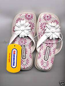 Kid Connection Girls Flower Sandals Flip Flop NWT S 8  