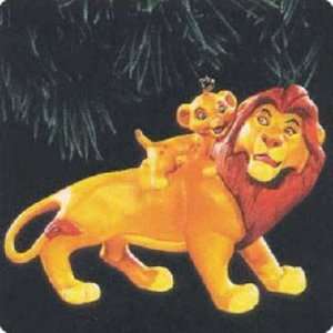  Mufasa and Simba The Lion King 1994 Hallmark Ornament 