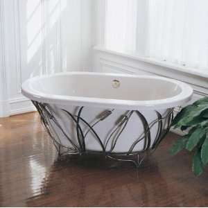  MTI Whirlpools Tubs MTDS S66 Soaking Tub With Wrought Iron 