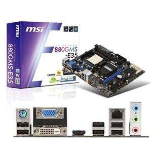  MSI, mATX AM3 880G 2DDR3 (Catalog Category Motherboards 