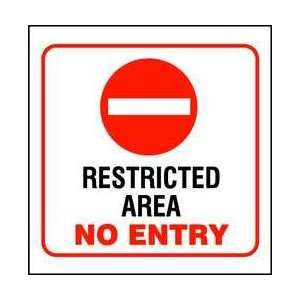  Safety Sign,restricted Area L   ZING 