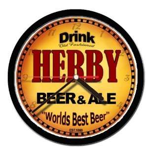  HERBY beer and ale cerveza wall clock 