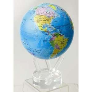  4.5 Mova Globe Rotating Blue Ocean with Political Map 