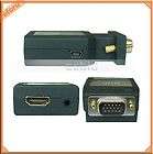   USB Mini VGA Audio To HDMI VGA2HDMI Video Converter Adapter HDMI 1.3