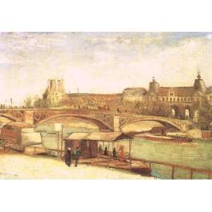   Vincent Van Gogh   32 x 22 inches   Pont du Carrousel and the Louvre