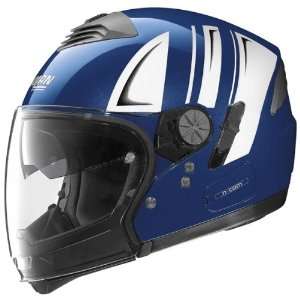  Nolan N43 Motorrad Blue/White Helmet   Size  Large 