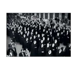  Nuns Procession by La Dolce Vita Archive , 25x20