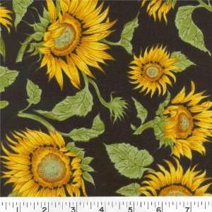   45 Wide *Sunflower Garden Fabric By The Yard Arts, Crafts & Sewing