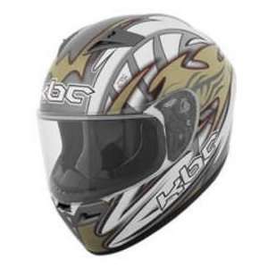   KBC VR2R VULCAN GLD_WHITE XS MOTORCYCLE Full Face Helmet Automotive