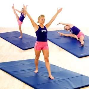 High Impact Folding Exercise Mat with Two End Fasteners  