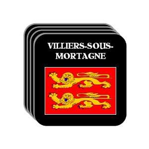   Normandy)   VILLIERS SOUS MORTAGNE Set of 4 Mini Mousepad Coasters