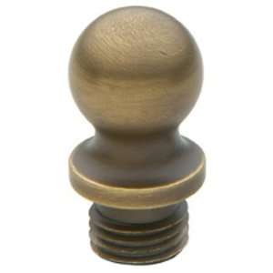   Nickel Set of Two Decorative Ball Tip Finials for Square Corner Hin