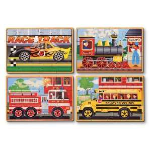   Vehicles Jigsaw Puzzles in a Box + Free Activity Book Toys & Games
