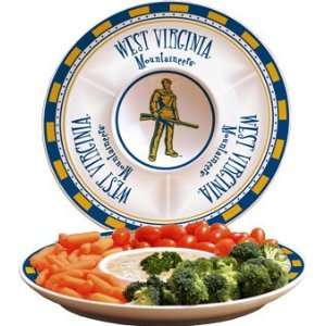  West Virginia Ceramic Chip and Dip Plate