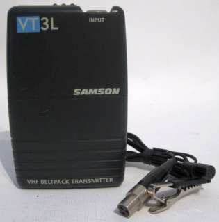Samson VT3L Lapel Microphone Mic Transmitter wireless hidden small tie 