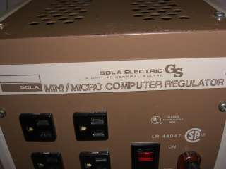 Sola Electric LR44047 Mini/Micro Computer Regulator  
