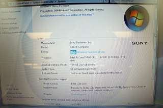 Sony VPCEB11FM Laptop 15.5 HD Intel Core i3 2.13GHz 4GB RAM Win 7 