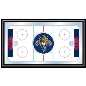   NHL Florida Panthers Framed Hockey Rink Mirror 