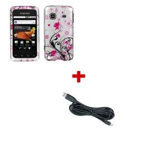  PINK FLOWER Design Cover Case For SAMSUNG PREVAIL + Micro 
