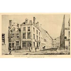  1897 Exchange Place 1831 William Hanover St. NYC Print 