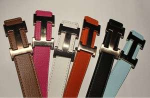 Shape Metal Buckle Reversible PU Leather Belts 6 Colors For You Pick 