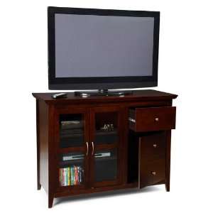  TV Stand with Drawers and Shelves in Espresso Finish
