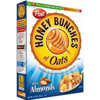 Honey Bunches of Oats with Almonds, 14.5 Ounce Boxes (Pack of 4)