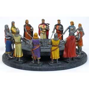  Figurine Knights of the Round Table Cold Cast Resin