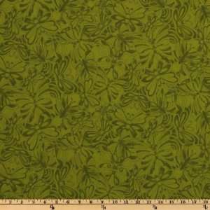  44 Wide Mariposa Butterflies Olive Fabric By The Yard 
