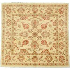   10 Ivory Hand Knotted Wool Ziegler Square Rug Furniture & Decor
