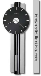   Miller Contemporary black glass face quartz wall clock  Hudson  