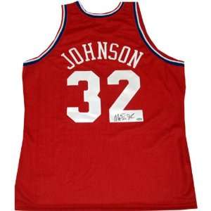  Magic Johnson Autographed 90 91 Mitchell and Ness All 