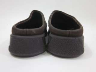 MEPHISTO Brown Leather Air Jet Clogs Mules Slides 8.5  