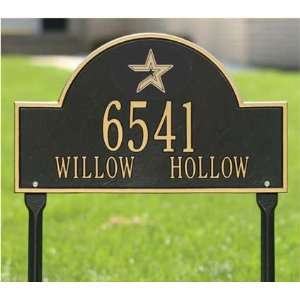  Houston Astros Black and Gold Personalized Address Oval 