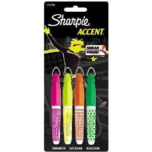  Sharpie Accent 4 Color Marker Mini Style Highlighter 1 