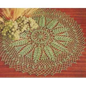 Vintage Crochet PATTERN to make   Wheat Grape Doily Centerpiece. NOT a 