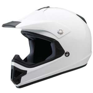  Scorpion VX 9 Solid White Motocross Youth Helmet   Size 