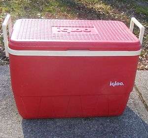 Vintage Igloo Cooler Red  