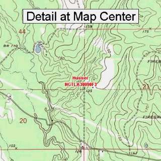  USGS Topographic Quadrangle Map   Husser, Louisiana 