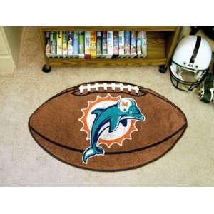  Miami Dolphins Football Shape Rug 