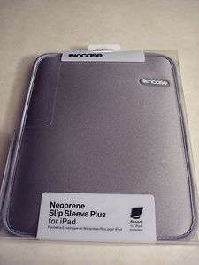 NEW Incase Neoprene Slip Sleeve Plus iPad 1 & 2 Case + Stand Gray Bag 