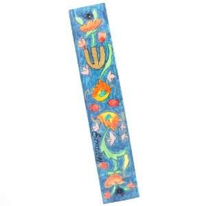  Painted Flowers Mezuzah