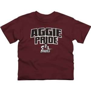  New Mexico State Aggies Youth State Pride T Shirt   Maroon 