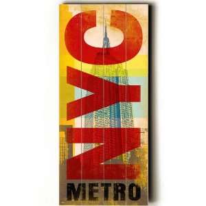 Nyc Metro Transit Sign Wall Plaque 